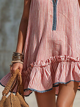Noémie™ | Robe Courte Rayée
