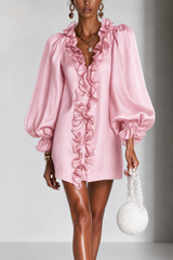 Élise™ | Robe courte à volants élégants