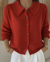 Vivienne™ | Veste en tricot avec col chemise