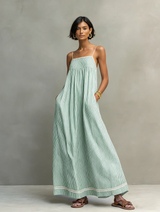 Amandine™ | Robe longue rayée
