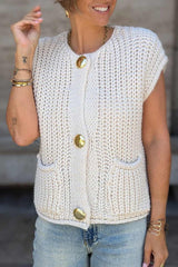 Eliseâ„¢ | Gilet in maglia elegante e versatile