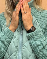 Giacca in pile lavorato a maglia Victoria: calore, morbidezza ed eleganza