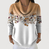 Albane™ | Pull floral avec col roulé