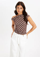 Pois™ | Top asimmetrico a pois