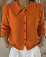 Vivienne™ | Veste en tricot avec col chemise