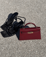 AMELIA | ELEGANTE MINI BORSA IN PELLE BORDEAUX