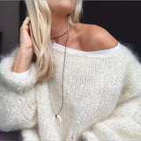 Casula Hollow Out Mohair Sweater