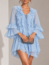 Élodie™ | Robe courte élégante à volants