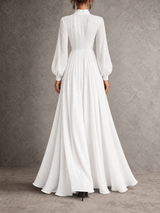 Amélie™ | Robe longue fluide en mélange de lin