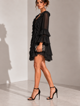 Élodie™ | Robe courte élégante à volants