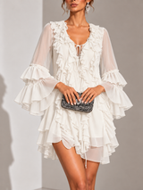 Élodie™ | Robe courte élégante à volants