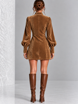 Juliette™ | Robe courte élégante à col noué