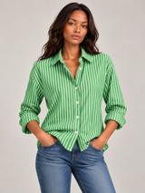 Ninon™ | Chemise rayée avec boutons