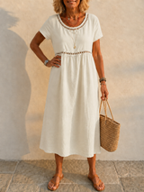 Mireille™ | Robe longue en coton
