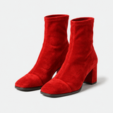 BOTTINES CHIC EN DAIM