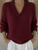 Violette™ | Pull ample avec col en V