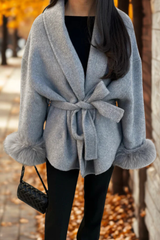 Manica del cappotto di pelliccia