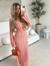 Solene™ | Abito estivo in maglia a zigzag