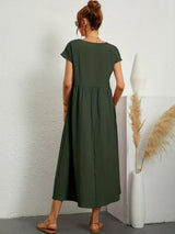 ROBE LĂGĂRE EN COTON DOUX AVEC POCHES