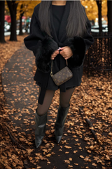 Manica del cappotto di pelliccia