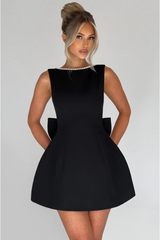 LUCIE | ABITO CORTO CON FIOCCO