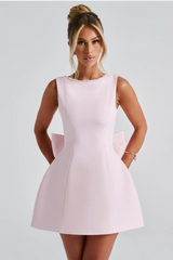 LUCIE | ABITO CORTO CON FIOCCO