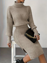 Completo in maglia a due pezzi: eleganza accogliente per l'inverno