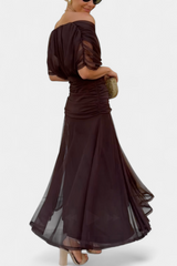 Robe Longue Alondra avec Imprimé Floral Féerique et Décolleté en V