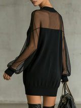 Robe noire en voile
