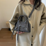 BORSA IN DENIM BLU ORIZZONTE