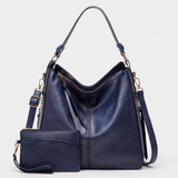 Héloïse – Sac hobo en cuir avec pochette