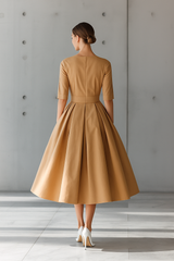 Robe midaxi élégante à taille sculptée