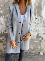 Lioraâ„¢ | Cardigan lungo Cozy Chic con cappuccio