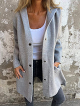 Lioraâ„¢ | Cardigan lungo Cozy Chic con cappuccio