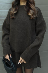 Marie™ | Ensemble Maille – Pull & Jupe