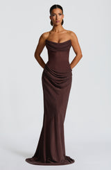 Aurélie™ | Robe longue satinée