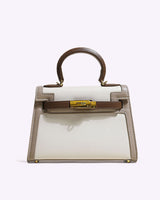 Sac à main végan multicolore Gabi – vue studio avec anse rigide