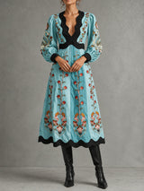 Robe Midi Bleu