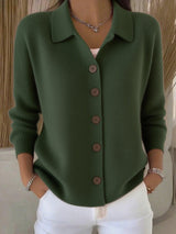 Women’s button-up knitted cardigan sweater