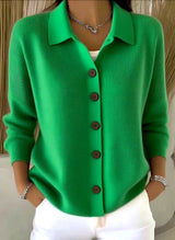 Women’s button-up knitted cardigan sweater