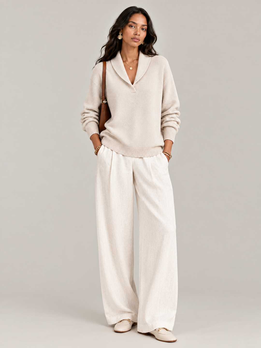 Scarlett™ | Elegant V-Neck Jumper