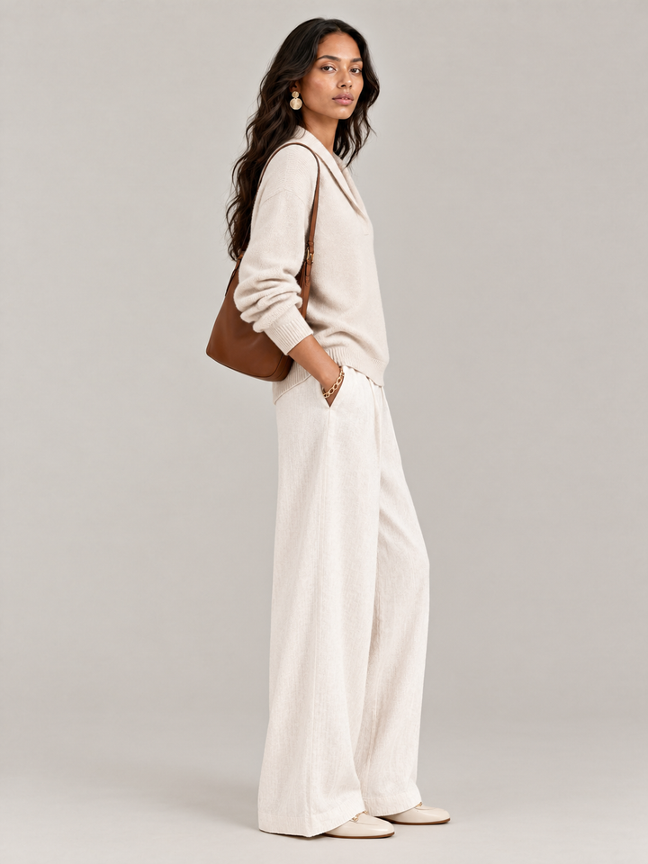 Scarlett™ | Elegant V-Neck Jumper