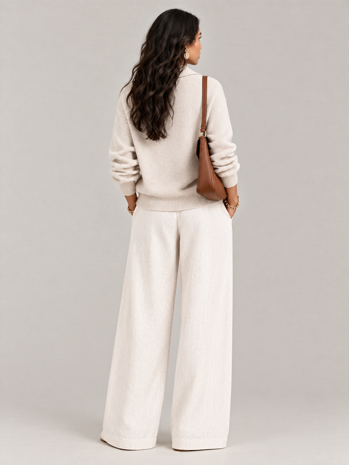 Scarlett™ | Elegant V-Neck Jumper