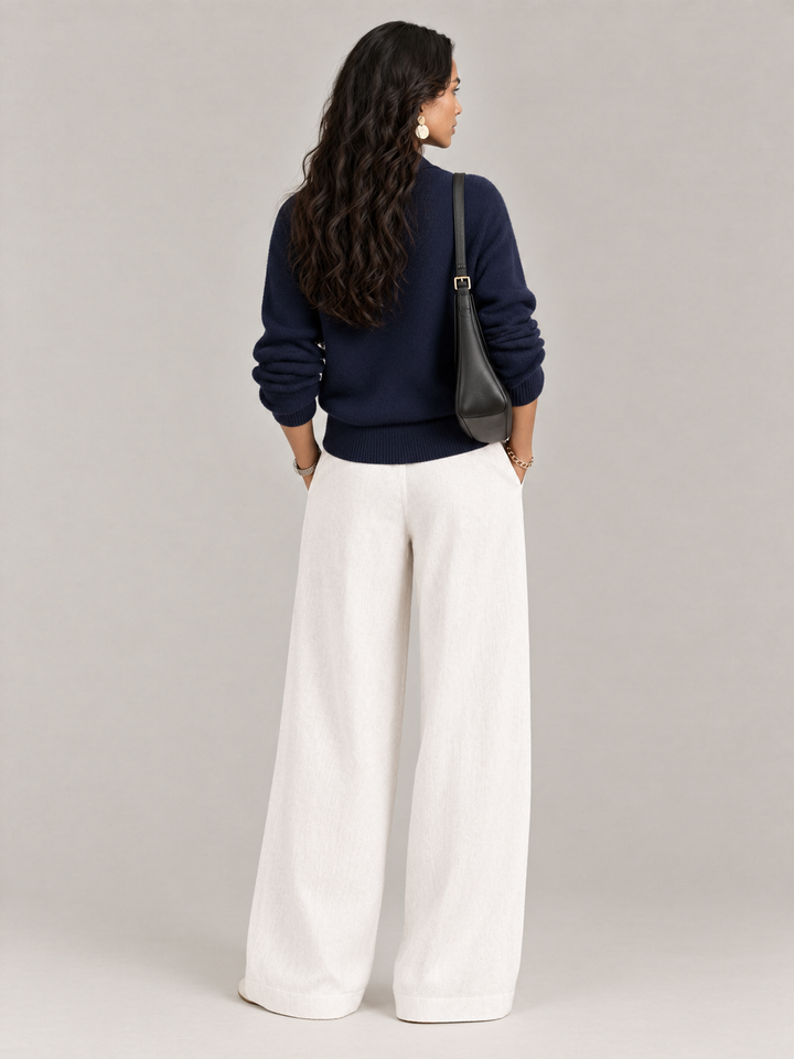 Scarlett™ | Elegant V-Neck Jumper