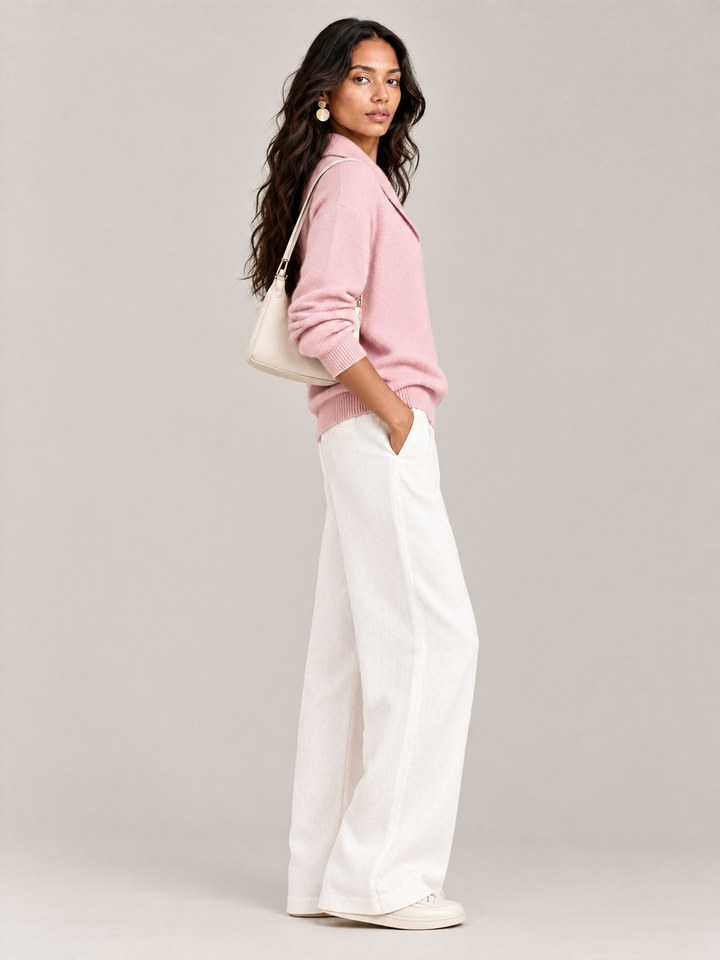 Scarlett™ | Elegant V-Neck Jumper
