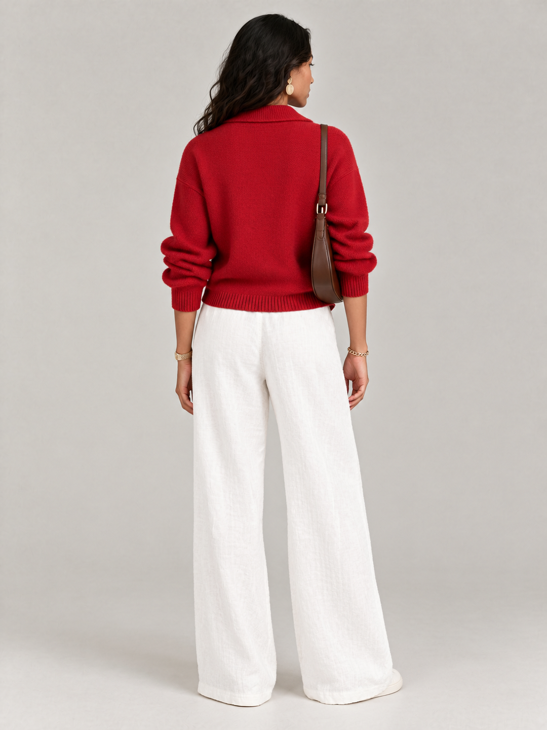 Scarlett™ | Elegant V-Neck Jumper