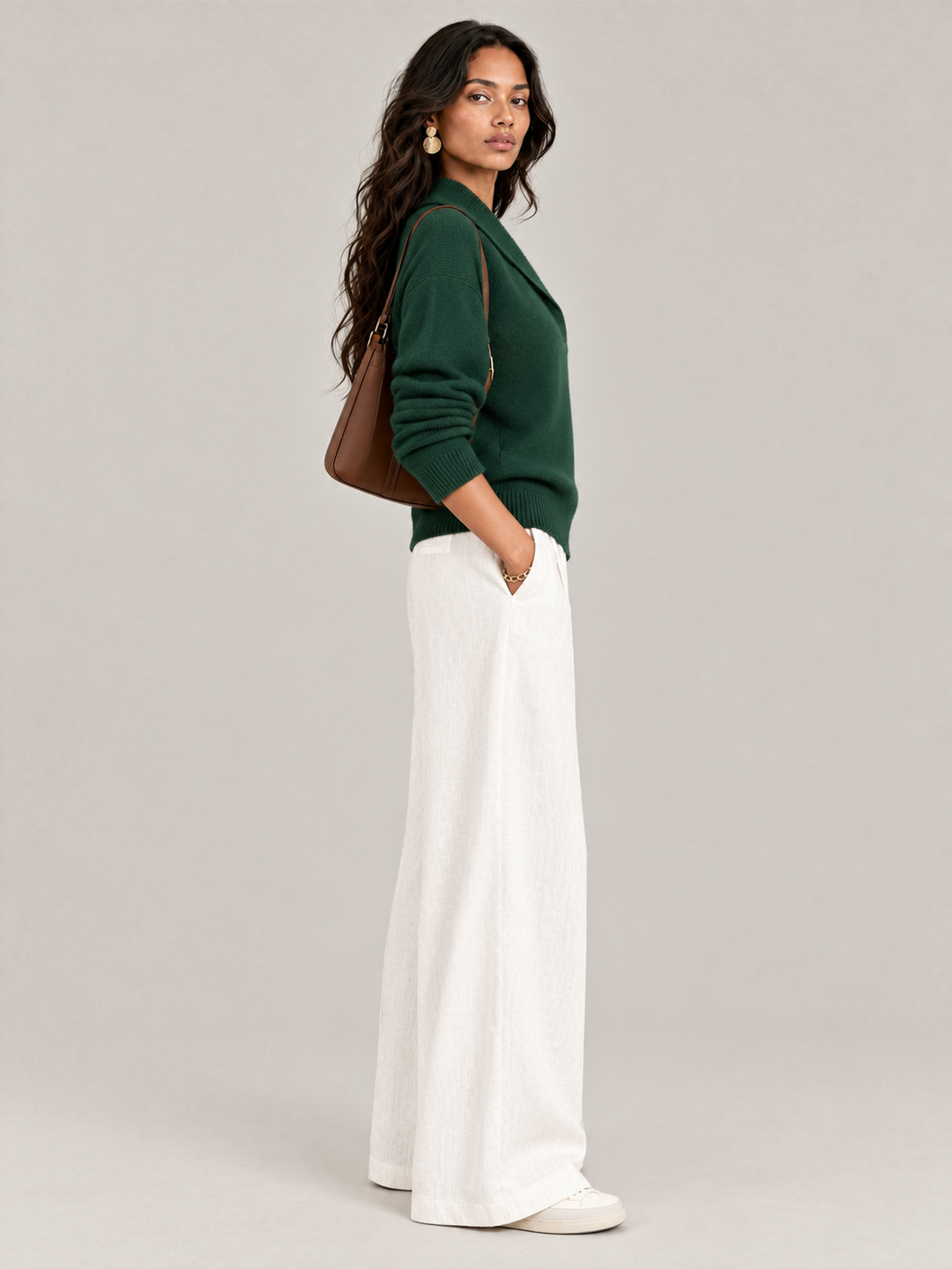Scarlett™ | Elegant V-Neck Jumper
