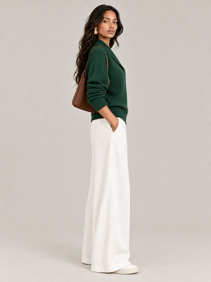 Scarlett™ | Elegant V-Neck Jumper