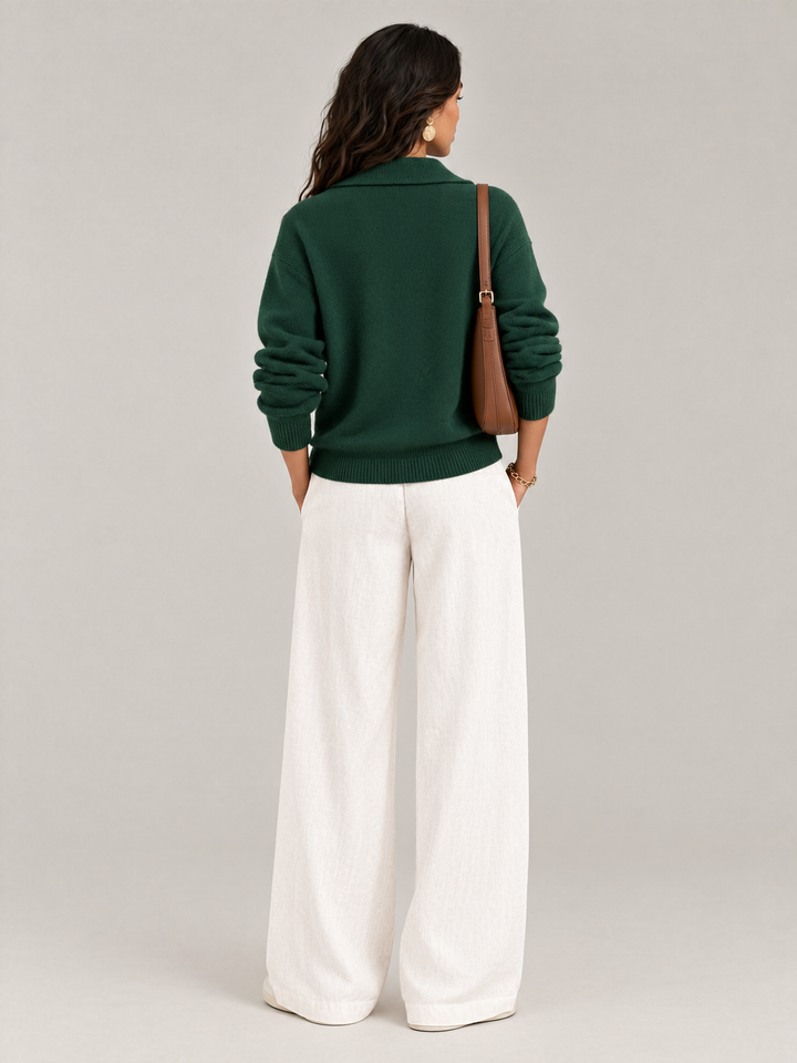 Scarlett™ | Elegant V-Neck Jumper