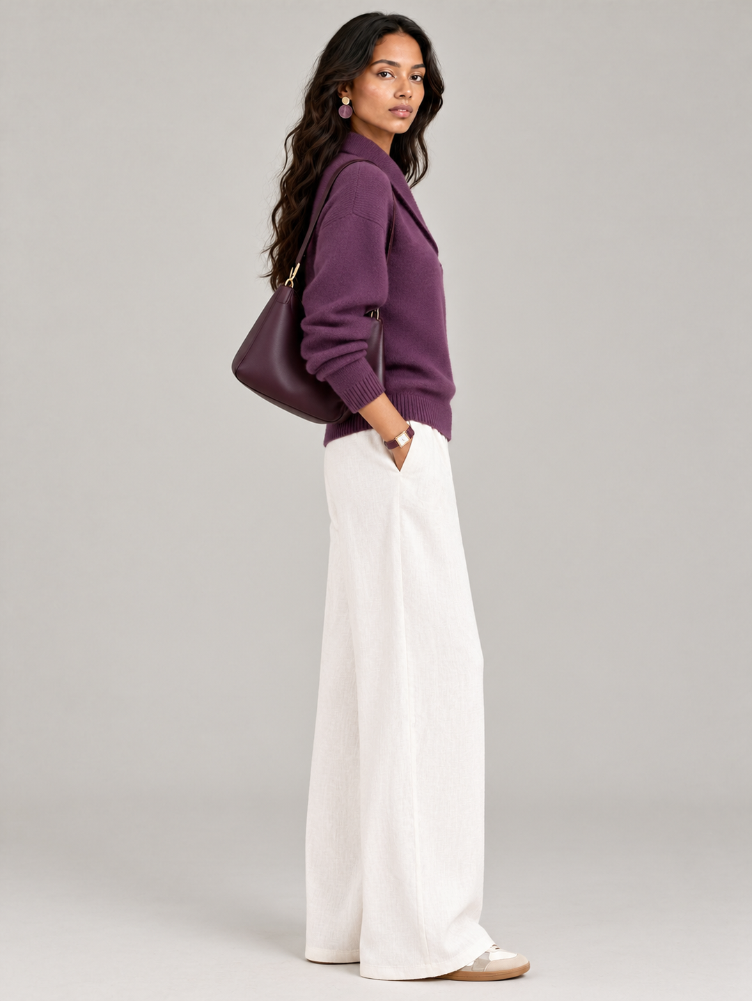 Scarlett™ | Elegant V-Neck Jumper